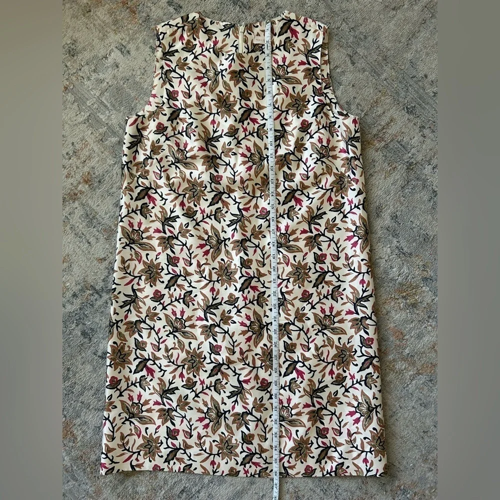 Tory Burch, 100 % silk Esmeralda floral vine dress garden party shower size 8‌